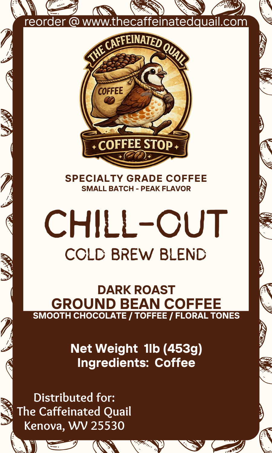 Chill Out Dark Roast Cold Brew Blend Coffee